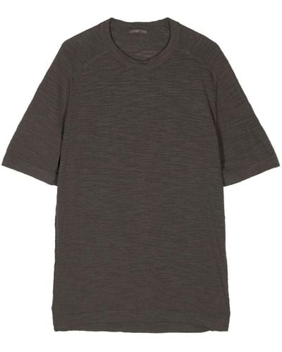 Transit Round-neck Cotton-blend T-shirt - Grey