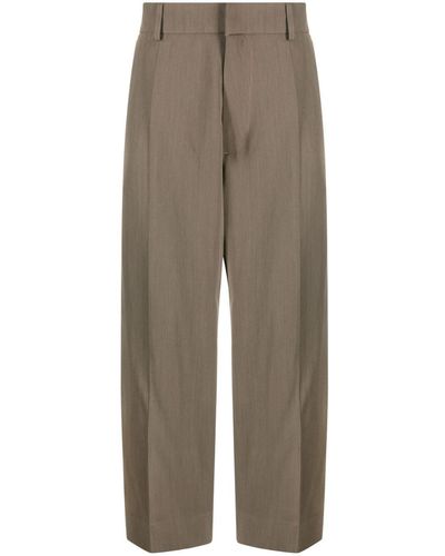 Studio Nicholson Cropped Broek - Naturel