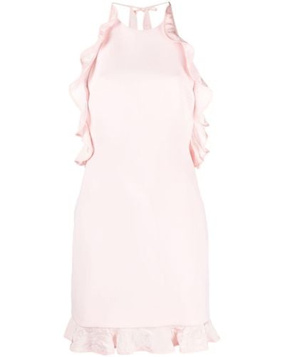 David Koma Mini-jurk Met Ruches - Roze
