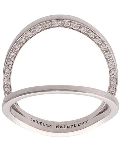 Delfina Delettrez Double Band Ring - White