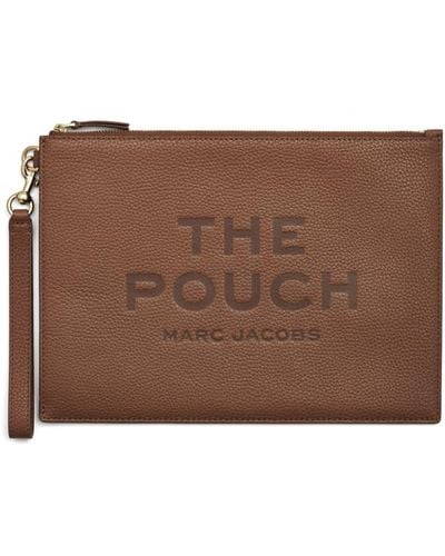 Marc Jacobs The Large レザー クラッチバッグ - ブラウン