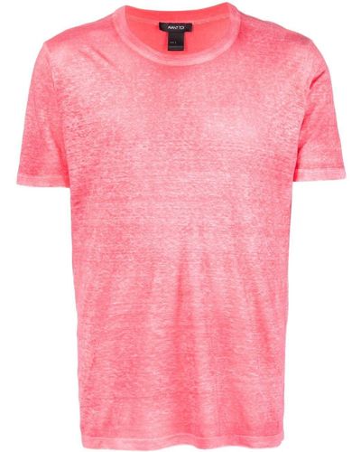 Avant Toi T-Shirt aus Leinen - Pink