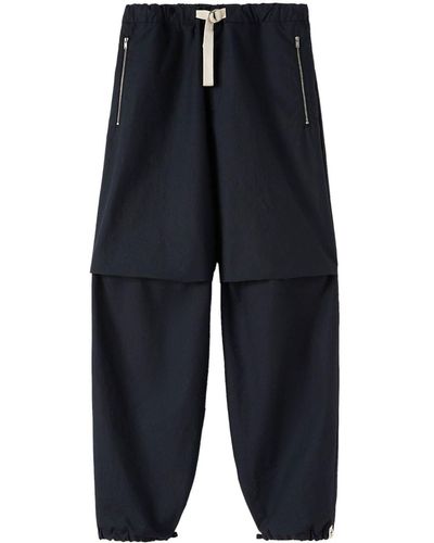 Jil Sander Broek Met Vlakken - Blauw