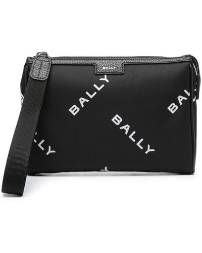 Bally Clutch Met Logoprint - Zwart