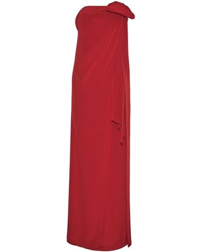 Adam Lippes Silk Maxi Dress - Red