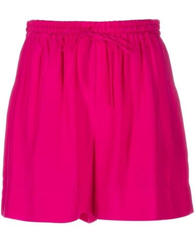 P.A.R.O.S.H. High-waisted Silk Shorts - Pink