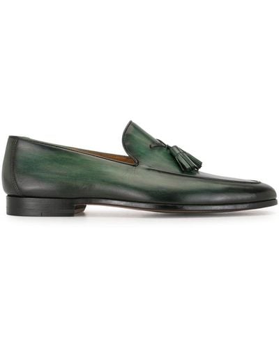 Magnanni Tasselled Leather Loafers - Green