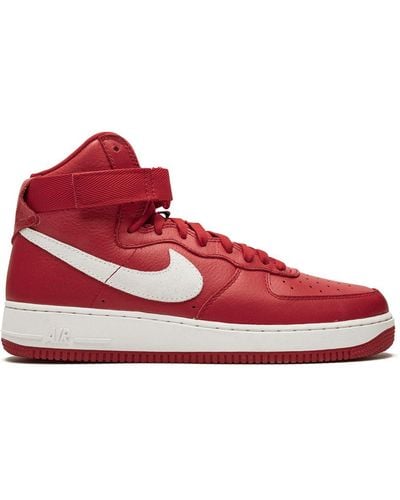 Nike Air Force 1 Hi Retro Qs "nai Ke" Sneakers - Red