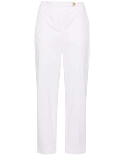 ..,merci Mid-rise Slim-fit Trousers - White
