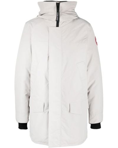 Canada Goose Gefütterter Mantel mit Logo-Patch - Weiß