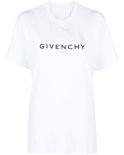 Givenchy T-Shirt mit Logo-Print - Weiß