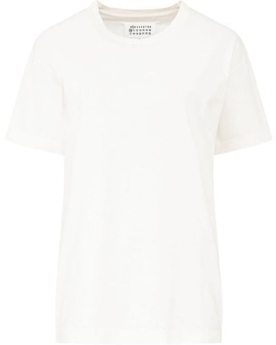 Maison Margiela Reverse Logo Cotton T-Shirt - White