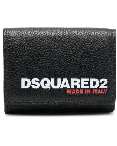 DSquared² Portemonnaie mit Logo-Print - Schwarz