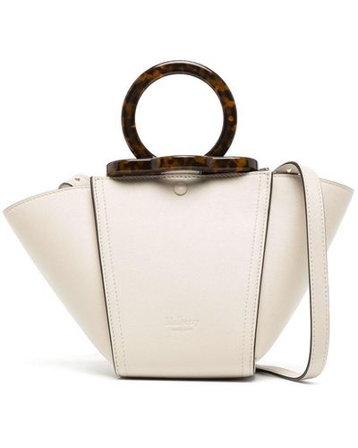 Mulberry Mini Riders Leather Cross Body Bag - White