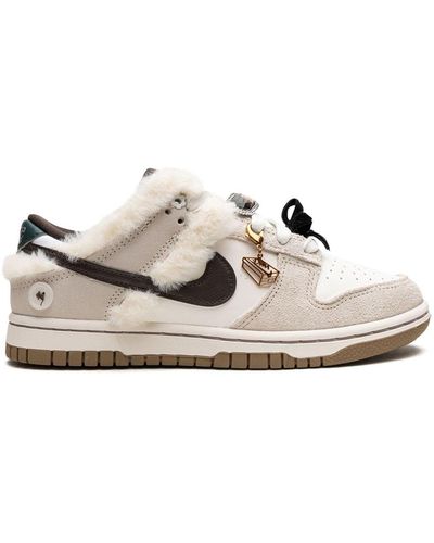 Nike Dunk Low "mink And Jewels" Sneakers - White
