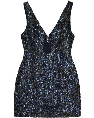 Zeynep Arcay Sequin Mini Dress - Blue