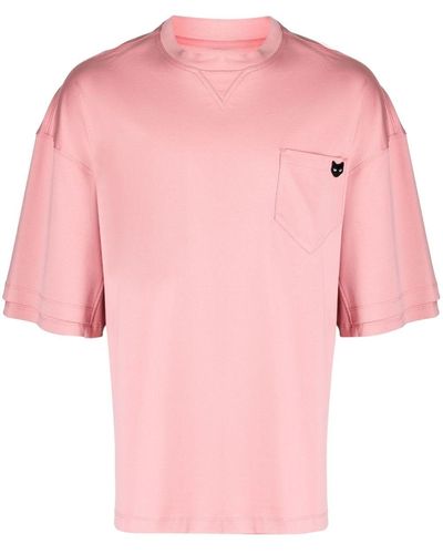 ZZERO BY SONGZIO Logo-patch Short-sleeve T-shirt - Pink