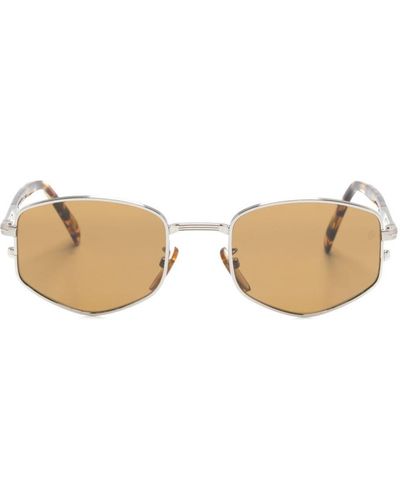 David Beckham 1129/s Geometric-frame Sunglasses - Natural