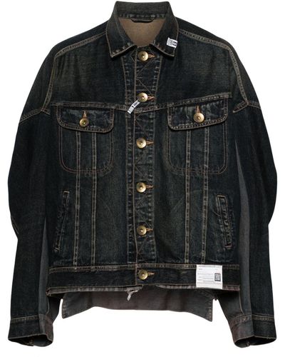 Maison Mihara Yasuhiro Deconstructed Denim Jacket - Black