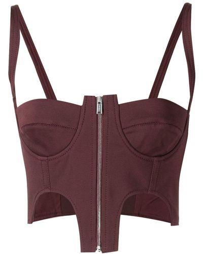 Dion Lee Double Arch Bustier Top - Red