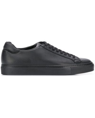 SCAROSSO Lace-up Low Top Trainers - Black