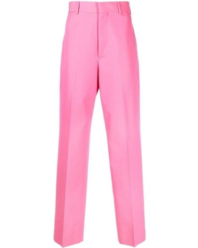Palm Angels Sonny Straight-leg Tailored Pants - Pink