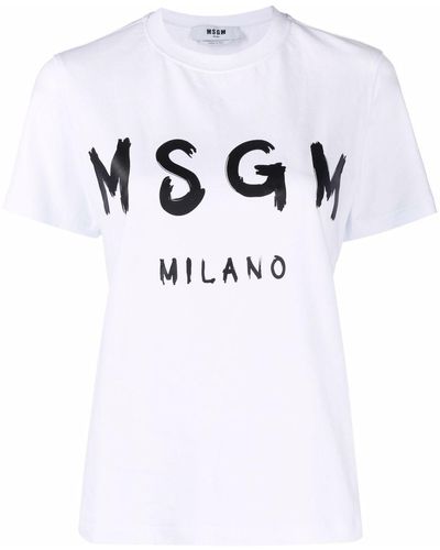 MSGM White Cotton Blouse