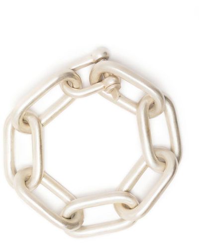 Parts Of 4 Charm Chain Bracelet - White
