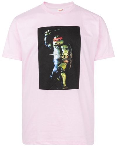 Supreme T-shirt Met Print - Roze
