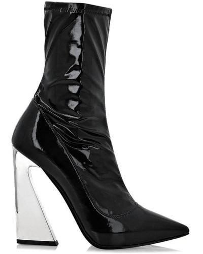 Philipp Plein Naplak Pointed Boots - Black
