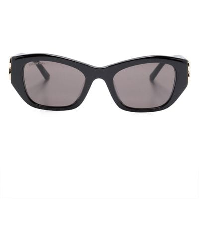 Balenciaga Bb0311sk Rectangle-frame Sunglasses - Gray