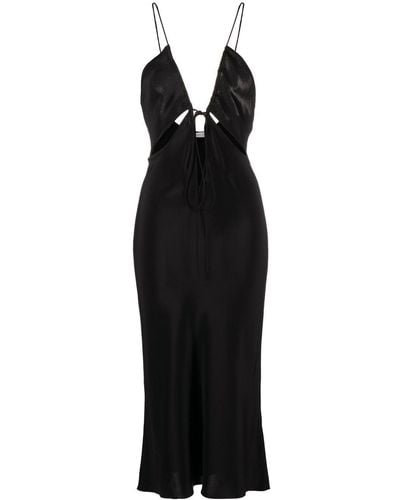 Christopher Esber Triquetra Cut-out Silk Midi Dress - Women's - Silk - Black