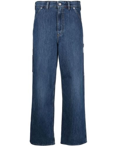 Our Legacy Trade Wide-leg Cotton Jeans - Blauw