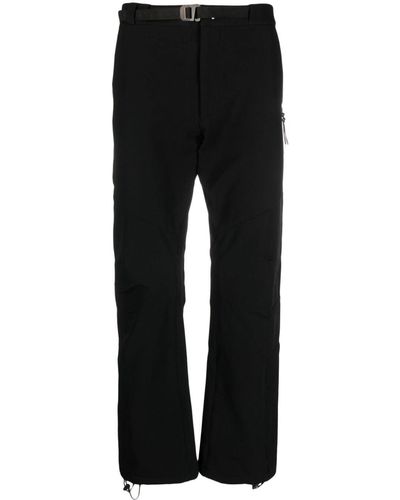 Roa Belted Straight-leg Pants - Black
