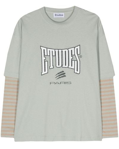 Etudes Studio The Goudron Boxing Pigeon T-Shirt - Grau
