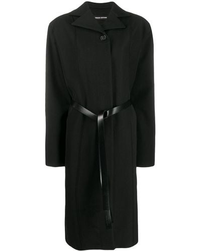 Kwaidan Editions Oversized Belted Coat - Black