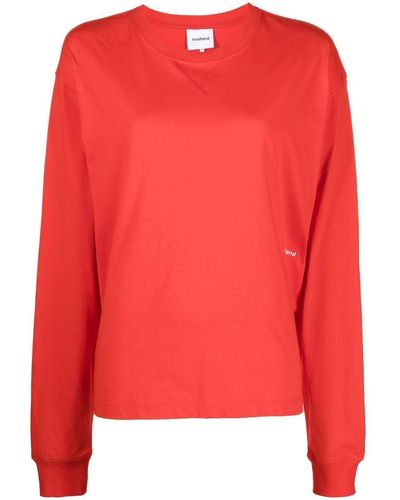 Soulland Dinah Long Sleeve T-shirt - Red