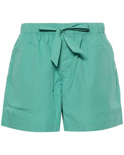 Tekla Cottom Pyjama Shorts - Green