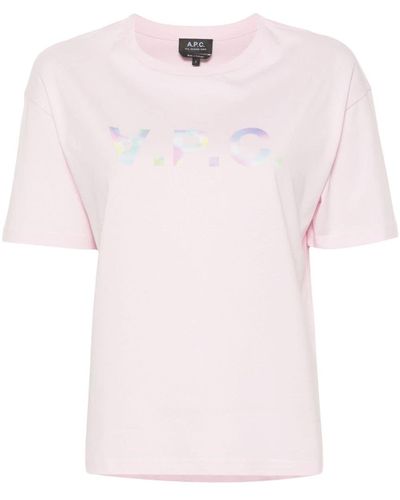 A.P.C. Ana T-Shirt aus Baumwolle - Pink