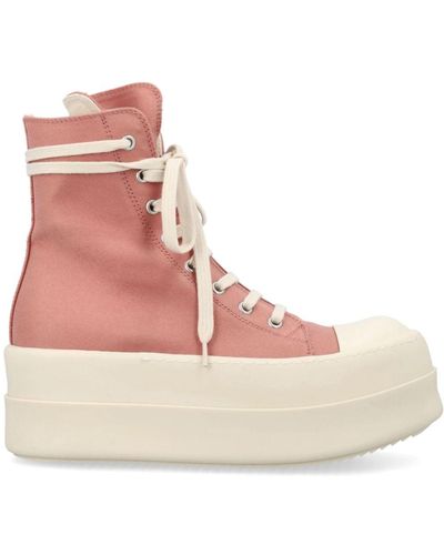 Rick Owens DRKSHDW Double Bumber Plateau-Sneakers - Pink