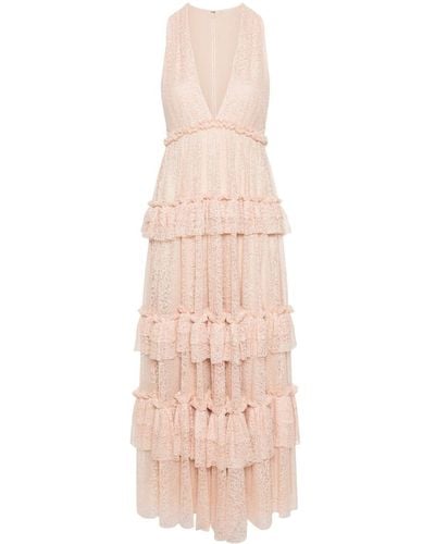 Philosophy Di Lorenzo Serafini Ärmelloses Kleid aus Chantilly-Spitze - Pink