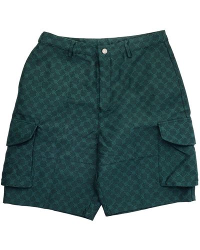 Daily Paper Shorts cargo con stampa - Verde