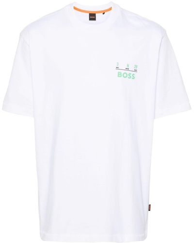BOSS ロゴ Tスカート - ホワイト