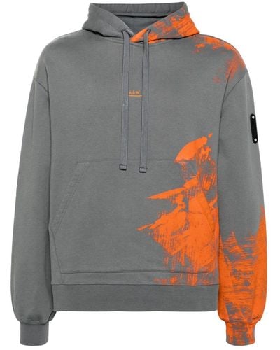 A_COLD_WALL* Brushstroke Cotton Hoodie - Grey