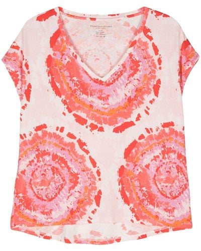 Majestic Filatures Tie-dye Print T-shirt - Pink