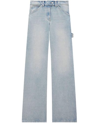 Courreges Light-wash Wide-leg Jeans - Blue