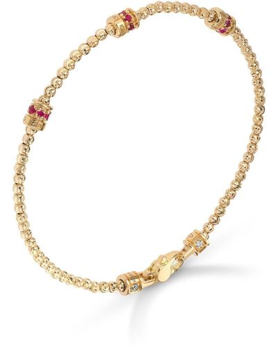 Officina Bernardi 18kt Yellow Gold Moon Ruby Bracelet - Metallic