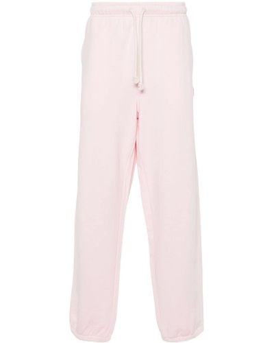 Acne Studios Face-patch Jersey Trousers - Pink