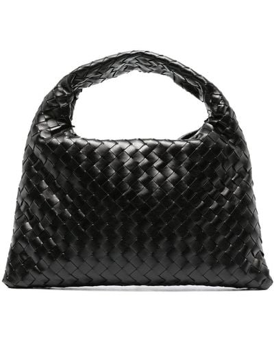 Bottega Veneta Small Hop Leather Tote Bag - Black