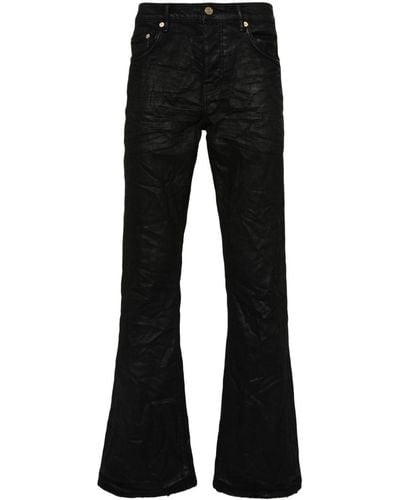 Purple Brand P004 Coated Bootcut Jeans - Black